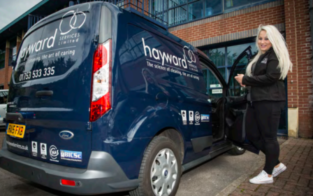 Hayward van and employee